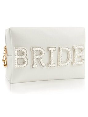 BRIDE Embellished Pearl Clutch Bag